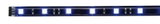 Blauwe LED-strip met witte LEDs en elektronische componenten voor flexibele verlichting.
