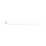 Simple white LED wall light with rectangular plastic design for modern indoor lighting