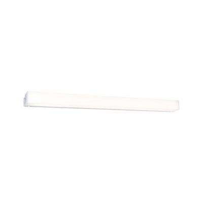 Schlichte weiße LED-Wandleuchte mit rechteckigem Design aus Kunststoff für moderne Innenräume