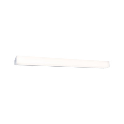 Schlichte weiße LED-Wandleuchte mit rechteckigem Design aus Kunststoff für moderne Innenräume
