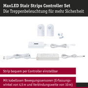 MaxLED Treppenbeleuchtung Controller Set in Weiß mit kabellosen Bewegungssensoren für mehr Sicherheit