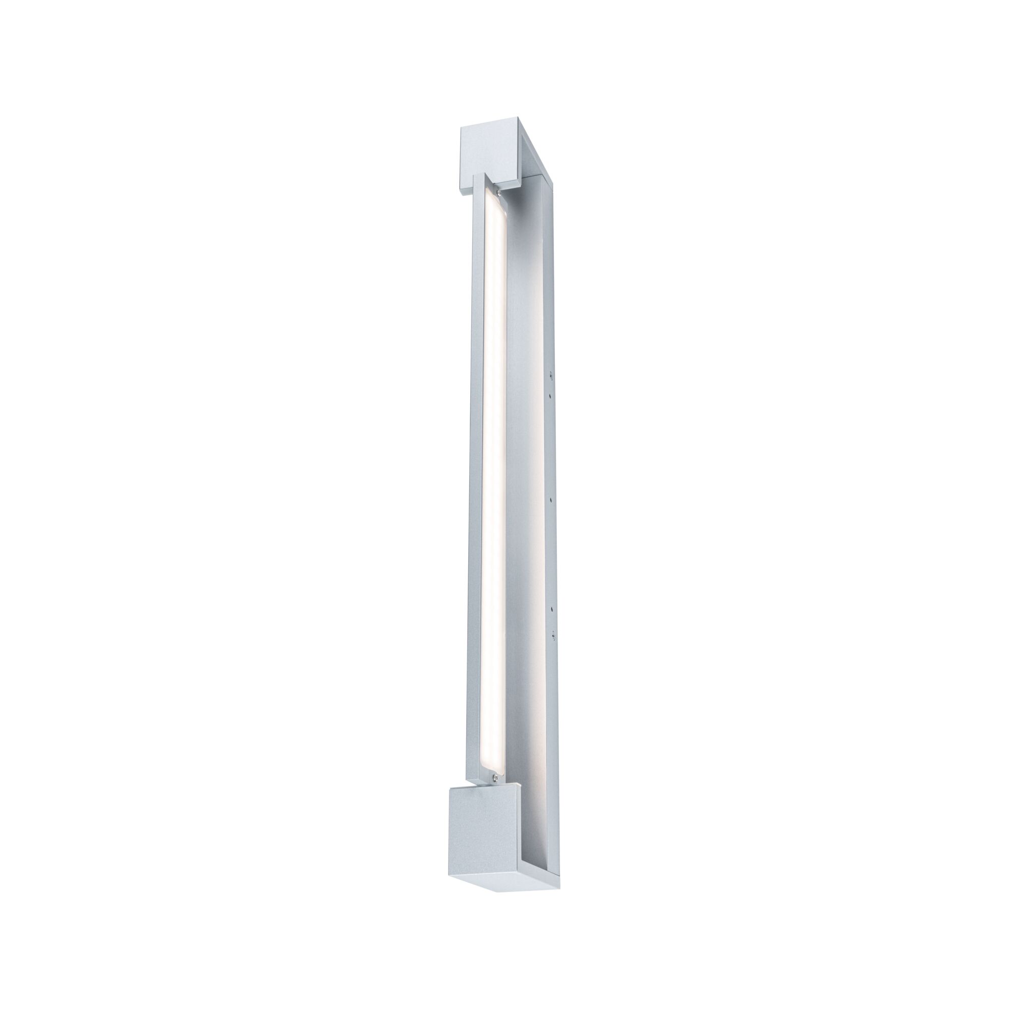 Schmale LED-Wandleuchte aus silbernem Aluminium mit modernem Design für Innenbeleuchtung