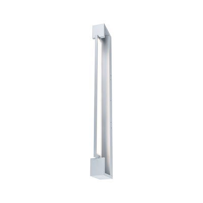 Schmale LED-Wandleuchte aus silbernem Aluminium mit modernem Design für Innenbeleuchtung