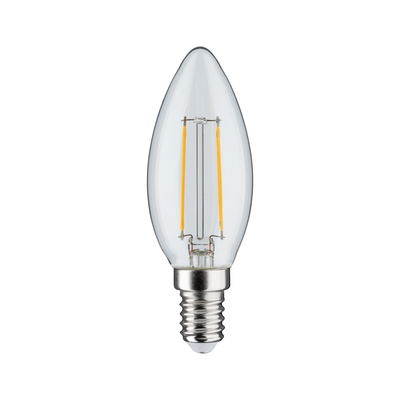 Ampoule LED filament claire en forme de bougie avec culot E14 pour éclairage économique