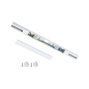 Witte aluminium connector met draden en schroeven voor LED-railsverlichting
