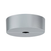 Rundes Deckenanschlussstück aus silbernem Metall für LED-Leuchten, modernes Design