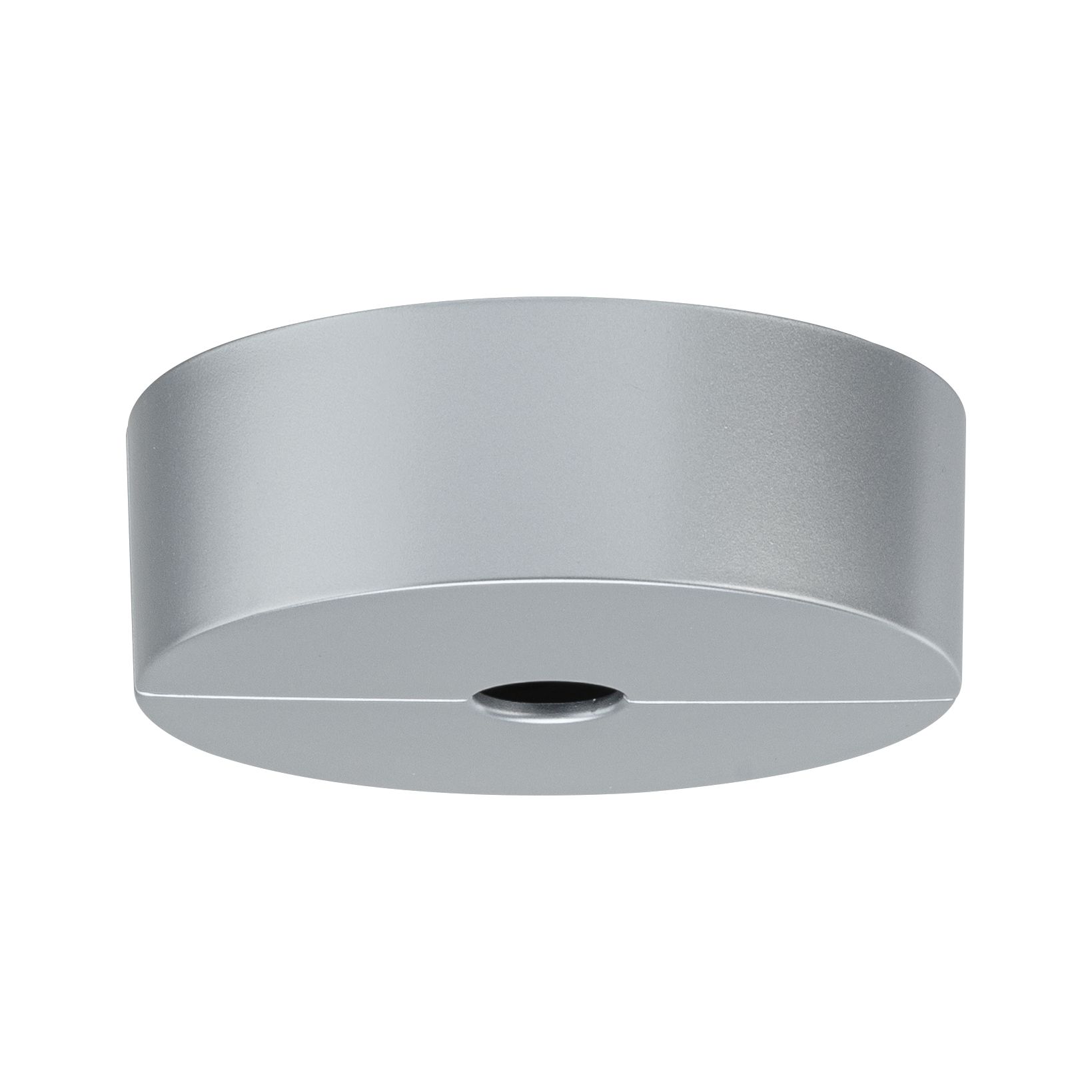 Rundes Deckenanschlussstück aus silbernem Metall für LED-Leuchten, modernes Design