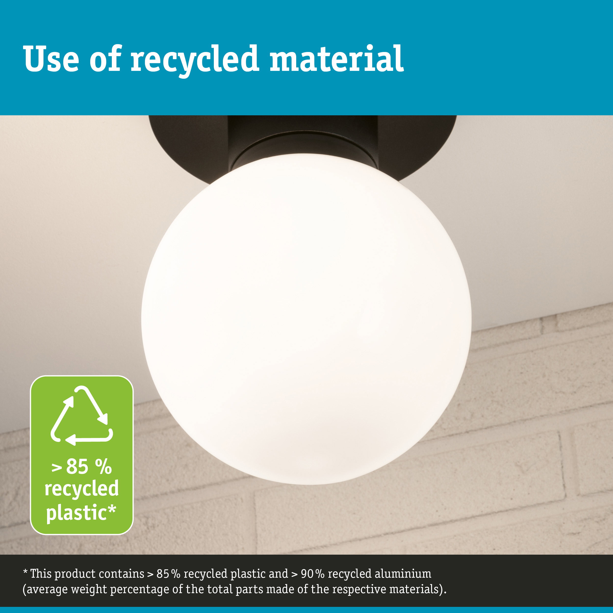 ModuShine Shade Taleno IP44 spherical Anthracite/White