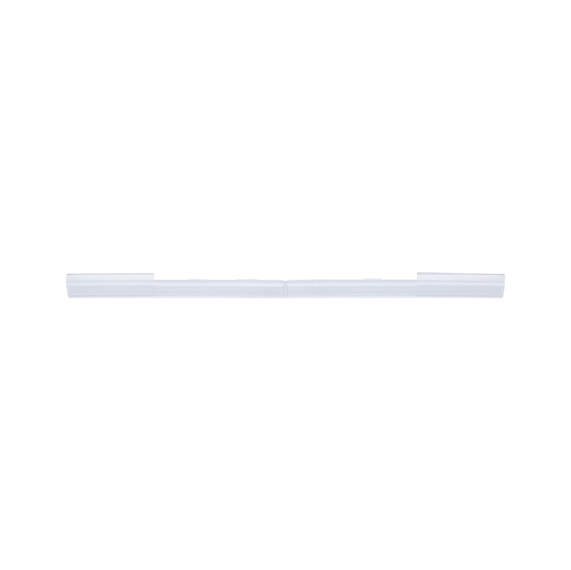 Long clear plastic cover for LED light strips, transparent and protective