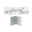 Profilé de strip LED Duo Connecteur Inside Corner – Pack de 2 Alu mat Dessin technique d’un profil d’angle en aluminium argenté pour bandes LED avec guide de montage