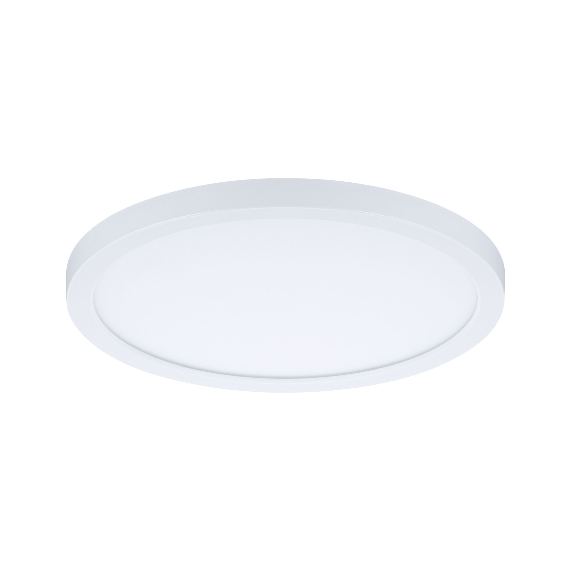 Runde weiße LED-Deckenleuchte mit flachem Design aus Kunststoff für moderne Innenbeleuchtung