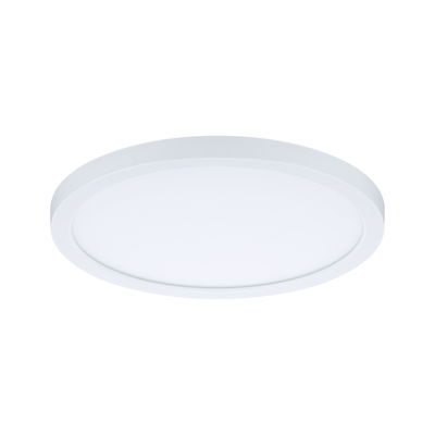 Runde weiße LED-Deckenleuchte mit flachem Design aus Kunststoff für moderne Innenbeleuchtung