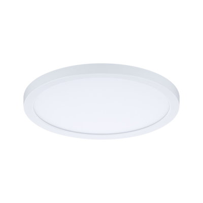 Runde weiße LED-Deckenleuchte mit flachem Design aus Kunststoff für moderne Innenbeleuchtung