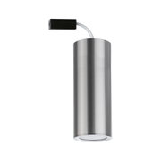 Zylindrischer LED-Einbaustrahler aus gebürstetem Edelstahl in Silber für moderne Innenbeleuchtung