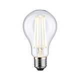 LED light bulb with clear glass and warm white light, energy-saving lamp for home use