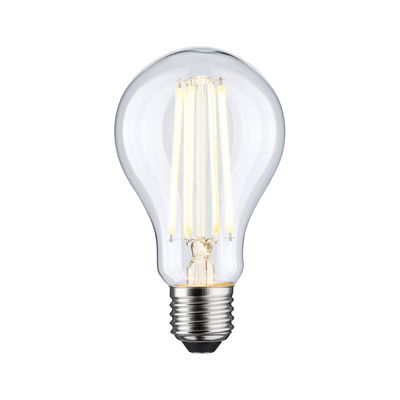 LED light bulb with clear glass and warm white light, energy-saving lamp for home use