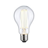 LED light bulb with clear glass and warm white light, energy-saving lamp for home use
