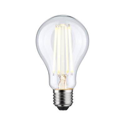 LED light bulb with clear glass and warm white light, energy-saving lamp for home use