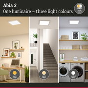 LED Panel Abia 2 White Select Twilight-controlled motion detector (HF) angular 400x400mm 16W 1400lm 2700 - 4000K White