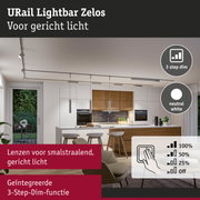 URail Lightbar Zelos witte plafondlamp met 3-staps dimfunctie en gericht licht