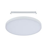 Plafonnier LED rond blanc avec diffuseur et support de montage en métal pour pièces à vivre
