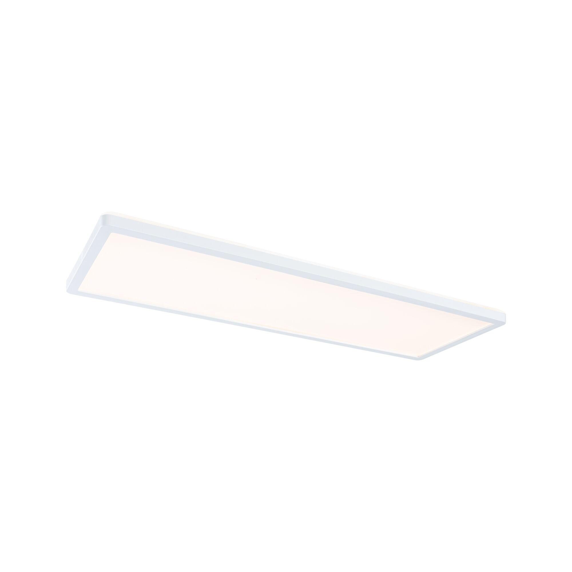 Flat white LED ceiling light with rectangular design for modern indoor lighting