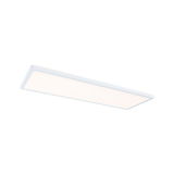 Flat white LED ceiling light with rectangular design for modern indoor lighting