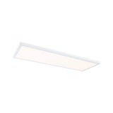 Plafonnier LED rectangulaire blanc avec diffuseur mat pour éclairage moderne