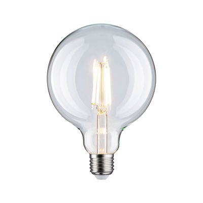 Ampoule LED en verre transparent avec filaments visibles et culot E27 pour éclairage économique