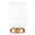 Pauleen Table luminaire Noble Purity E27 max. 20W White/Champagne gold Modern table lamp with white ribbed glass and gold metal base for elegant lighting decor