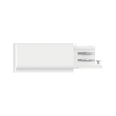 Boîtier en plastique blanc avec connexion à vis pour systèmes d'éclairage LED Paulmann.