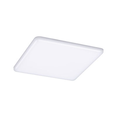 Plafonnier LED carré blanc en plastique pour éclairage moderne intérieur