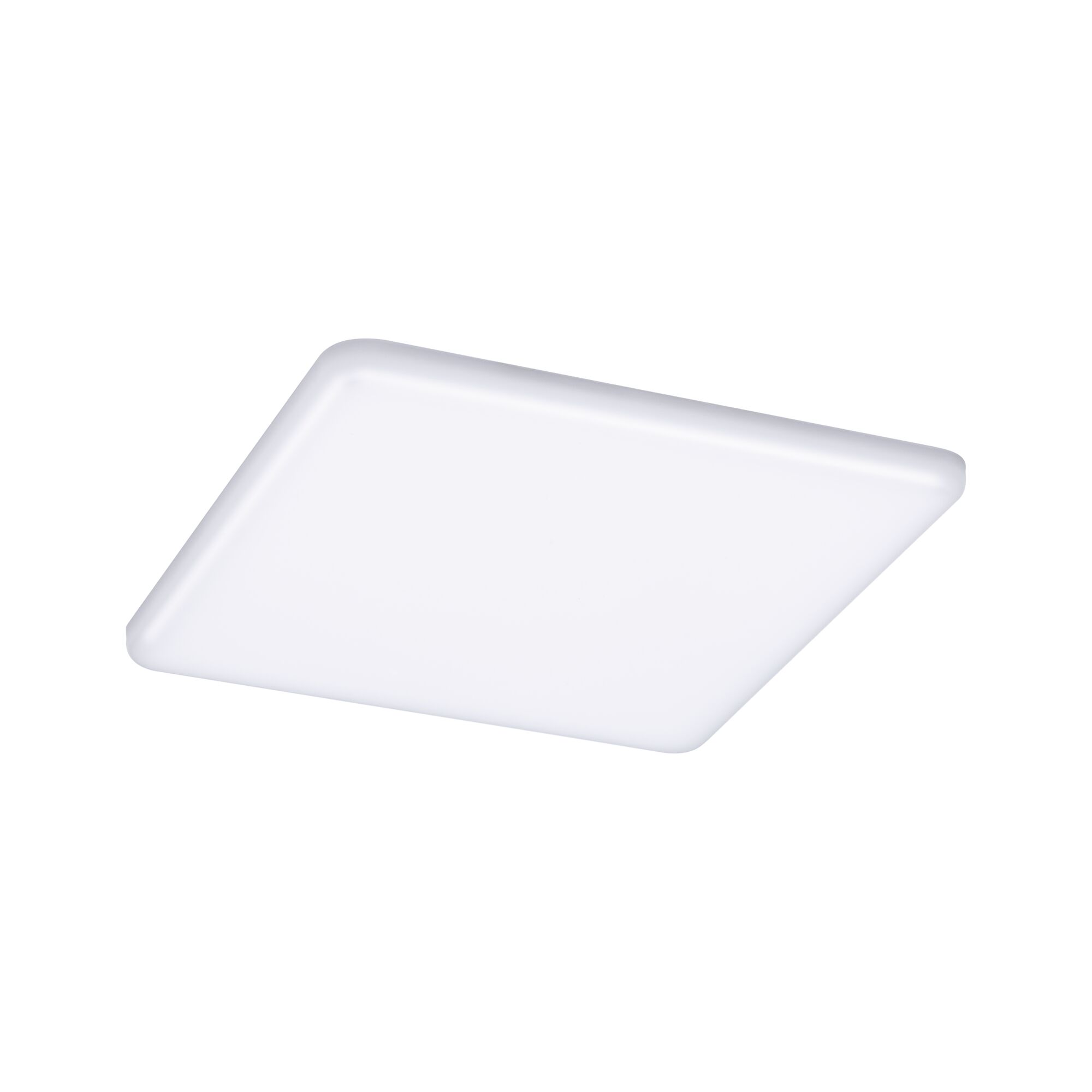 Square white LED ceiling light made of plastic for modern room lighting