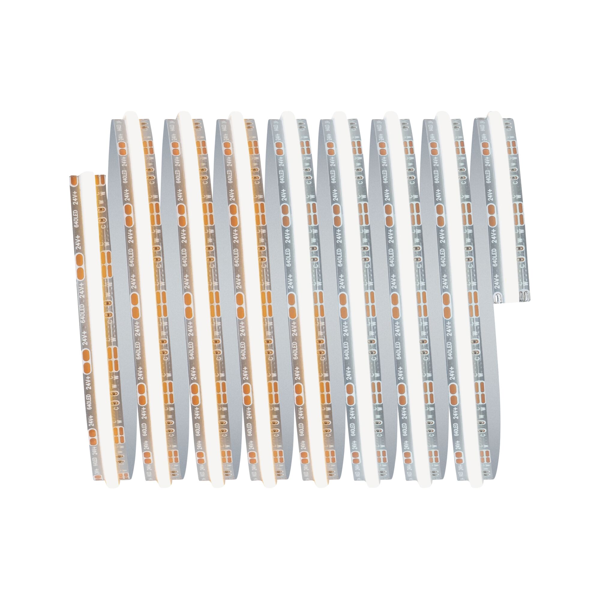 MaxLED 500 Strip LED Extension COB 2,5m Tunable White 13W 600lm/m Tunable White Bande LED flexible 24V avec lumière blanc chaud et 640 LED par mètre pour éclairage moderne