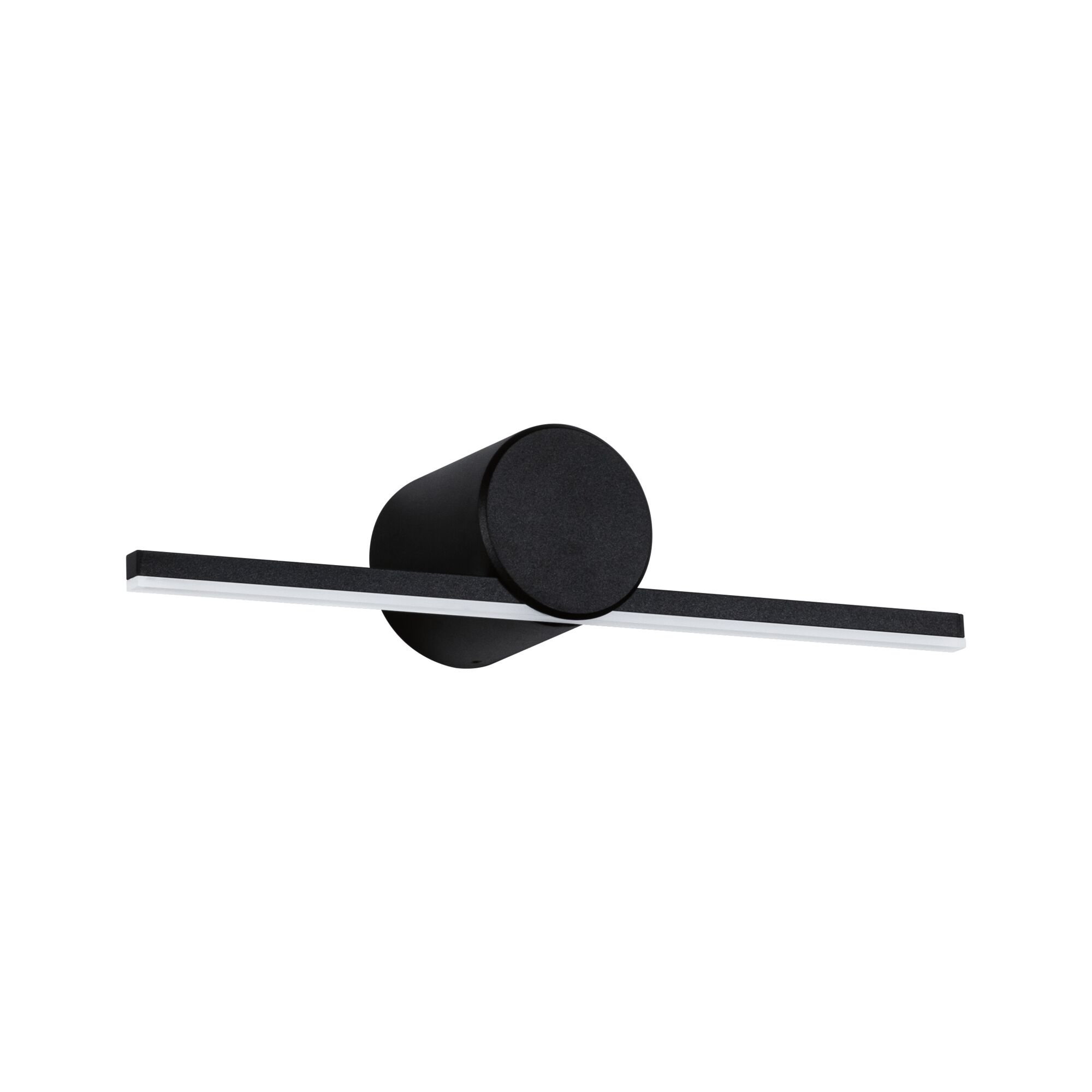Black LED wall light with long slim aluminum bar for modern interior lighting solutions