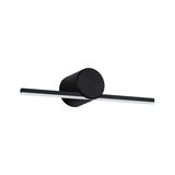 Black LED wall light with long slim aluminum bar for modern interior lighting solutions