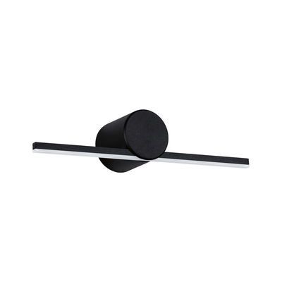 Black LED wall light with long slim aluminum bar for modern interior lighting solutions