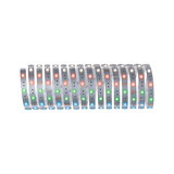 Bande LED flexible avec LEDs multicolores sur circuit argenté pour éclairage décoratif