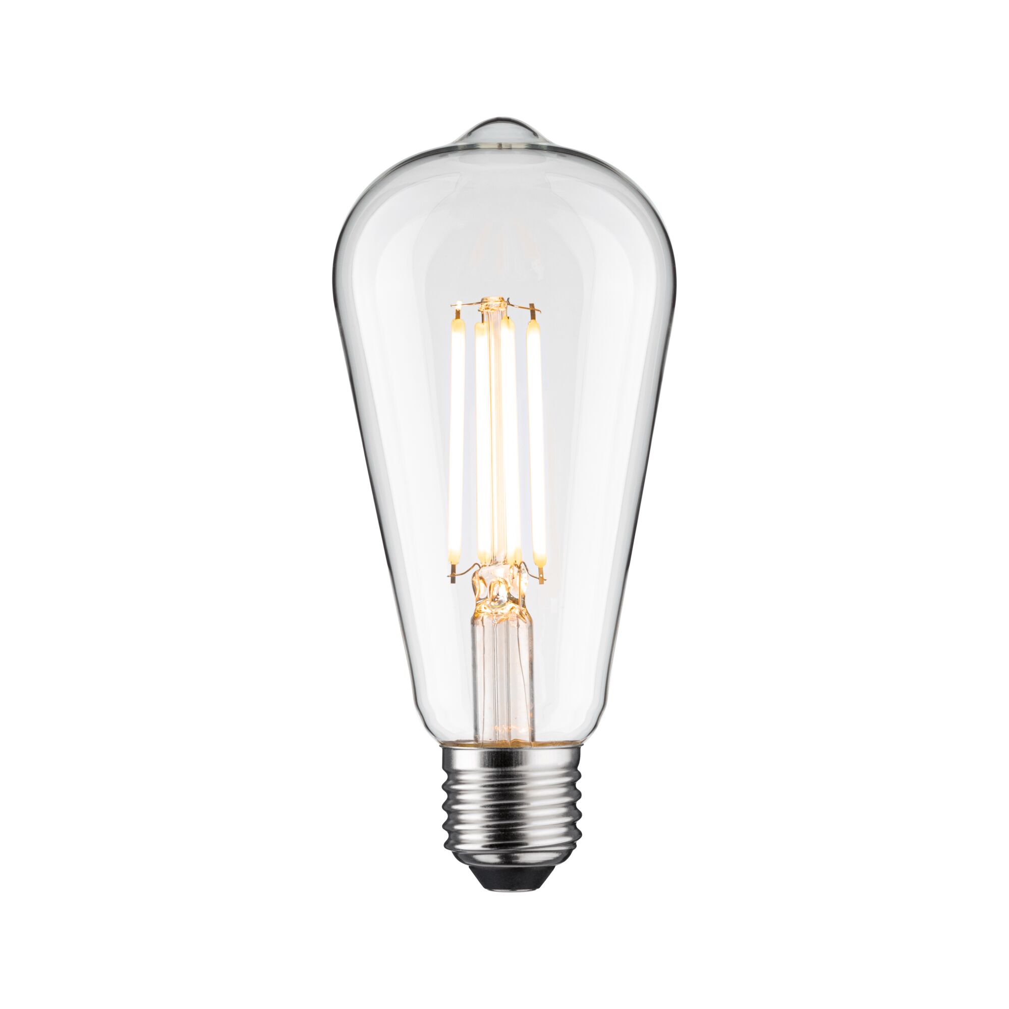 Eco-Line Filament 230 V Ampoules LED ST64 E27 806lm 4,3W 3000K gradable Clair Ampoule LED classique en verre transparent avec lumière blanc chaud pour éclairage économique