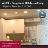 VariFit LED-Deckenleuchten in Weiß, spritzwassergeschützt IP44, ideal für Bad und Wohnraumbeleuchtung