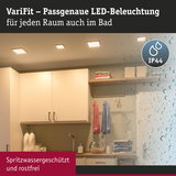 VariFit LED-Deckenleuchten in Weiß, spritzwassergeschützt IP44, ideal für Bad und Wohnraumbeleuchtung