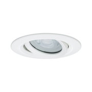 Spot encastré blanc en plastique avec LED orientable pour un éclairage d’intérieur flexible