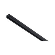 Black aluminum profile rail for LED strips, modern indoor lighting system component
