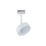 Moderner weißer LED-Strahler aus Metall mit rundem Design für flexible Beleuchtung