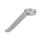 Moderne zilveren metalen LED-wandlamp met ronde kop voor binnenverlichting en interieur