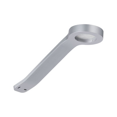 Moderne zilveren metalen LED-wandlamp met ronde kop voor binnenverlichting en interieur