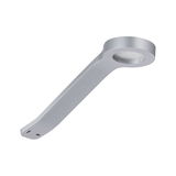 Applique murale LED moderne en métal argenté avec tête ronde pour éclairage intérieur