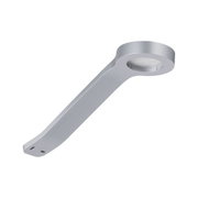 Applique murale LED moderne en métal argenté avec tête ronde pour éclairage intérieur