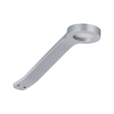 Applique murale LED moderne en métal argenté avec tête ronde pour éclairage intérieur