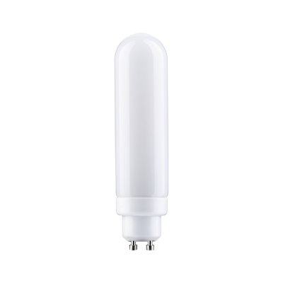 White LED bulb with GU10 base made of plastic for energy-efficient lighting